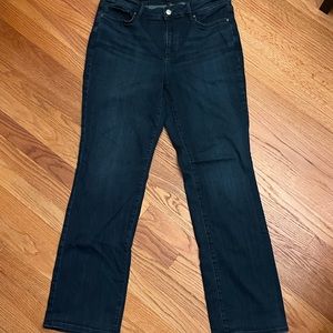 NYDJ Marilyn straight cut blue jeans size 14 not your daughters jeans